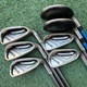 PING 2014 KARSTEN 6-PW Irons & 3-4 Hybrids Red Dot Graphite Senior Shafts