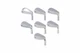 TaylorMade P7TW Iron Set 4-PW - HEAD ONLY - Right-Handed