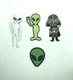Alien UFO Flying Saucer Roswell Area 51 Retro Embroidery Patch halloween 