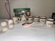 Royal Seasons 5-Piece Stoneware Snowmen Table Top Set W/ 4 Matching Coffee Cups