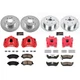 PowerStop Z23 Daily Driver Carbon-Fiber Ceramic Pads Drilled & Slotted Rotor & C
