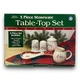 Vtg Royal Seasons 5-Piece Stoneware Table-Top Set Snowman Design Christmas