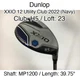 Dunlop XXIO 12 Utility Club 2022 (Navy) H5 Hybridー 23 39.75" MP1200 Stiff Right-