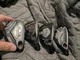 4 Right hybrid golf heads.Titleist 818h2,910h.callaway big bertha.Ping g410