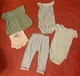 Girl&rsquo;s 5 Piece Lot Top & Shorts (2) 1-pc & (1) Pant Size 12 Month Lot #1628