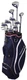 Left Hand Women Wilson Profile Navy/Pink with Cart Bag Complete Set Graphite New