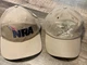 2 Lot NRA hats Hat  eagle flag American Beige