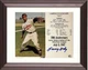 Larry Doby signed Cleveland MLB 50th Anniversary 8x10 Photo/Card Framed- COA/HOF