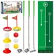 Liberry Toddler Golf Set, Retractable Toy Clubs with Large, Multicolor 