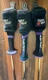 TaylorMade System 2 Metal Woods 1 Driver, 3 & 5 Woods Flex-Twist + Covers VTG