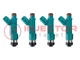 Set of 4 DENSO 0890 fuel injector Toyota 2.4L 2AZFE 23250-0H060 Genuine OEM