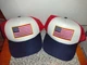 American Flag USA Hats -Adjustable Snapback, Mesh Trucker Hat, NWT, 2 Lot Bundle