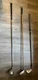 Set Of 3 Vintage Golf Clubs Hippo Hex 2UT, XPC 2000 5, Lamkin