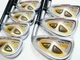 2-STAR 18K GOLD HONMA TWIN MARKS CN-808 7Pcs Regular Flex IRON SET  6217