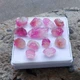 43.8Ct Natural Top Quality Watermelon Bi-Color Tourmaline Raw Rough 13 Piece Lot