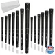 Karma Super Lite Black Midsize Golf Grips, 13-Pack + 13 Tape Strips