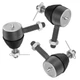 Ball Joint Kit,Set of (3) Tie Rod End with 2 Left + 1 Right Hand Thread 