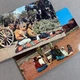 2 lot AZ Navajo Family Life Rug Weaving NATIVE AMERICAN POSTCARD chrome Petley