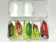 5 Piece Frog top water kit #2, snag less hooks