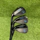 Lazrus Milled Black Forged Wedge Set 52&deg;/56&deg;/60&deg; ⛳️ Steel Shafts Left Handed