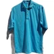 PGA Tour&lrm; Top Mens Small Short Sleeve Collared Polo Shirt Sky Blue S