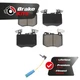 Front Ceramic Brake Pads Wear Sensor Kit For 2019-2022 Mercedes-Benz GLC300 2.0L