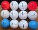 TOP FLITE XL DISTANCE, BOMB golf balls, White & colors, Dozen