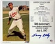 Larry Doby signed Cleveland MLB 50th Anniversary 8x10 Photo/Card- COA/HOF