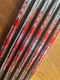 Moodus3 S105 Red Steel Golf Iron Shaft Set of 6 Bladk Grip