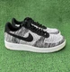 Nike Air Force 1 Flyknit 2.0 Shoes Black White Pure Platinum Men's Size 11.5