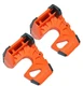 The Ultimate Door Stop Heavy-Duty Orange Door Wedge Pack of 2