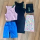 NWT Wild Fable 5 Piece Bundle Dress, Skirt,  Crop Top, 2 Biker Shorts, XS/Small
