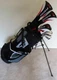 Mens Left Handed Golf Club Full Set Driver, Wood, Hybrid, Irons Putter Stand Bag