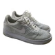 Nike Shoes Men 7.5 Air Force 1 Flyknit Low 2.0 White Platinum Preppy  AV3042-100