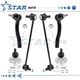 Front Sway Bars Lower Ball Joints Outer Tie Rods for 2003 - 2008 Toyota Corolla