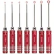 Hex Screw Driver Set 7 PCS RC Tool Kits 0.9, 1.27, 1.3, 1.5, 2.0, 2.5, 3.0mm ...