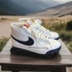 3042) Nike Blazer High White/Obsidian Blue 315877-103 Men&rsquo;s Size 10.5