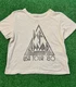 Def Leppard USA Tour 1980 Crop Top T Shirt Women's Size S Cream. Reprinted 2017