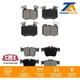 Front Rear Ceramic Brake Pads Kit For Mercedes-Benz GLC300 Without Sport Package
