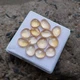 25 Carat Natural Top Grade Yellow Golden Citrine Quartz Rose Cut 13 Piece Lot