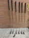 Callaway X-20 Iron Set 4 5 6 7 8 9 PW Steel Shafts RH W Callaway Grips - READ