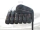 Used Titleist T200 Black Iron Set 4-PW AMT Black S300 Stiff Flex Steel Shafts