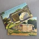 2 lot Indian Dwellings Homes near Ysleta NATIVE AMERICAN POSTCARD Linen c1937 NM
