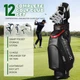 PGM 12 Piece Mens Complete Golf Club Sets - Ultra-Thin Face Titanium Driver
