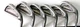 Tommy Armour Silver Scot 845s Irons 3,4 6 + 8-PW  Steel Regular Right Hand #3245