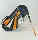 Maxfli Rev1 Kids Juniors Starter 9 Iron Putter Stand Bag Spring Assisted Blk/Ylw