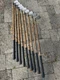 Callaway Utah S2H2 Graphite shafts 'Hickory Look' Irons Set - Leather Grips