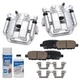 6pc Rear Disc Calipers & Brake Pads for Nissan 350Z Murano Quest Infiniti G35