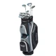 Tour Edge TE-200 Complete Package Women's 11 Club Set +1" Silver Ladies LH Cart