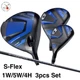 HONMA Golf Tour World TW767 Club Set 3pcs 1W/5W/4H S-Flex Vizard EZ-C Shaft RH